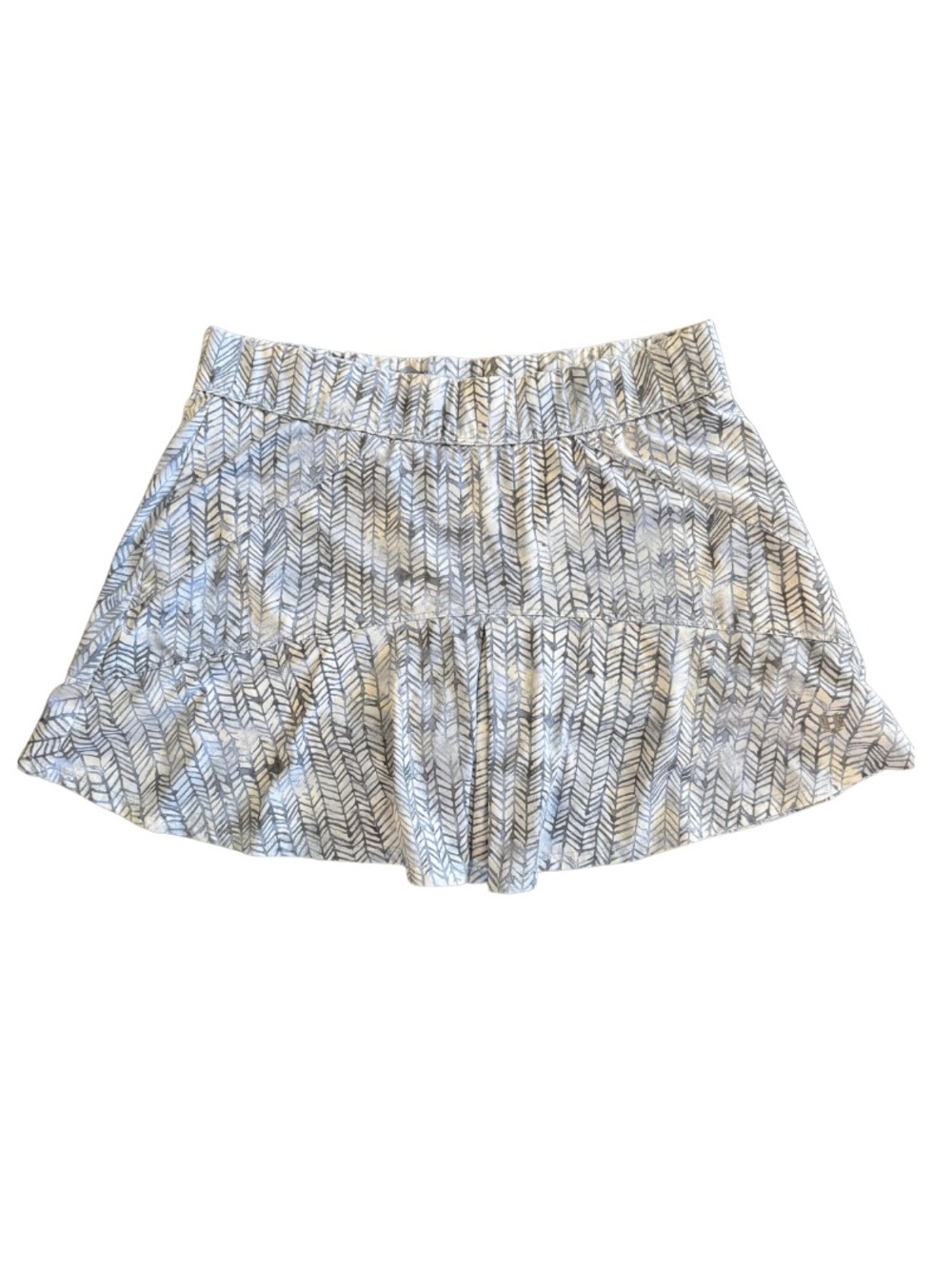 EleVen by Venus Williams Large Blue Herringbone Tennis Skort Built-In Shorts
